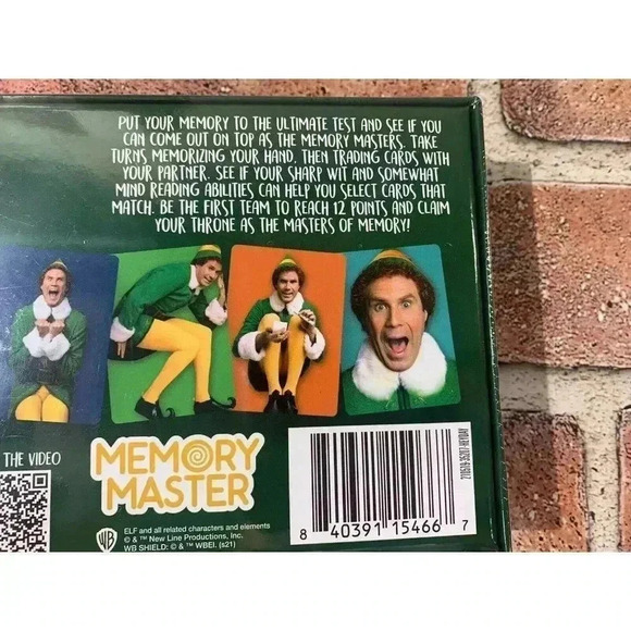 Elf The Movie Memory Master Card Game by Aquarius 4 Player Ages 6 & Up NEW - Picture 6 of 8